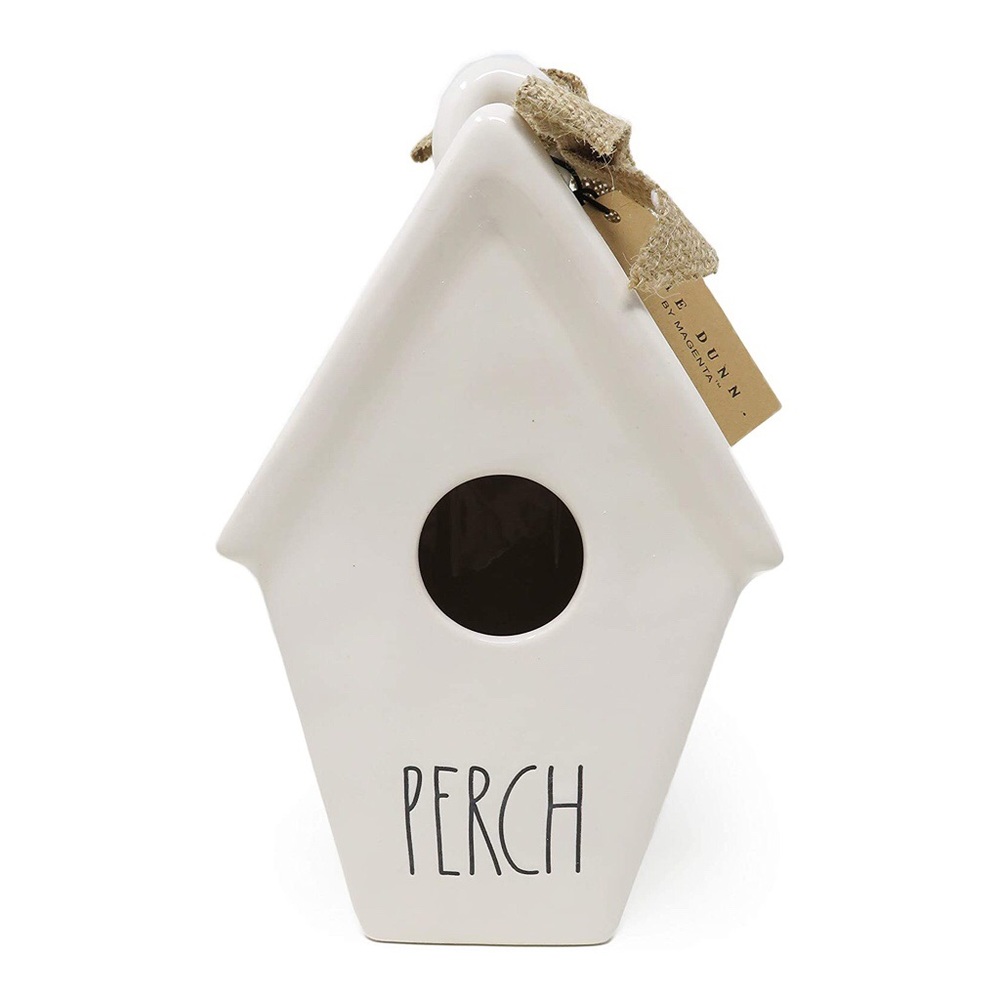 🆕 Rae Dunn Ceramic “Perch” Birdhouse